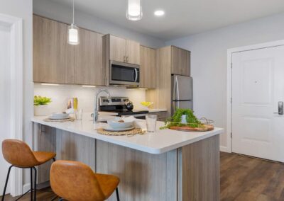 The Brix Long Island Luxury Apartments kitchen