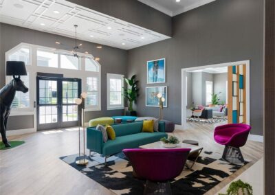 The Brix Long Island Luxury Apartments clubhouse