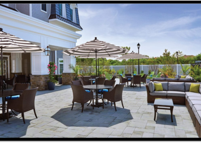 Encore Luxury Living outdoor patio