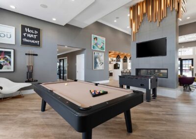 The Brix Long Island Luxury Apartments billiards and lounge